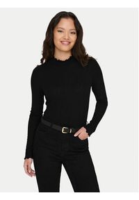 JDY Bluzka Fransiska 15228065 Czarny Slim Fit. Kolor: czarny. Materiał: wiskoza #5