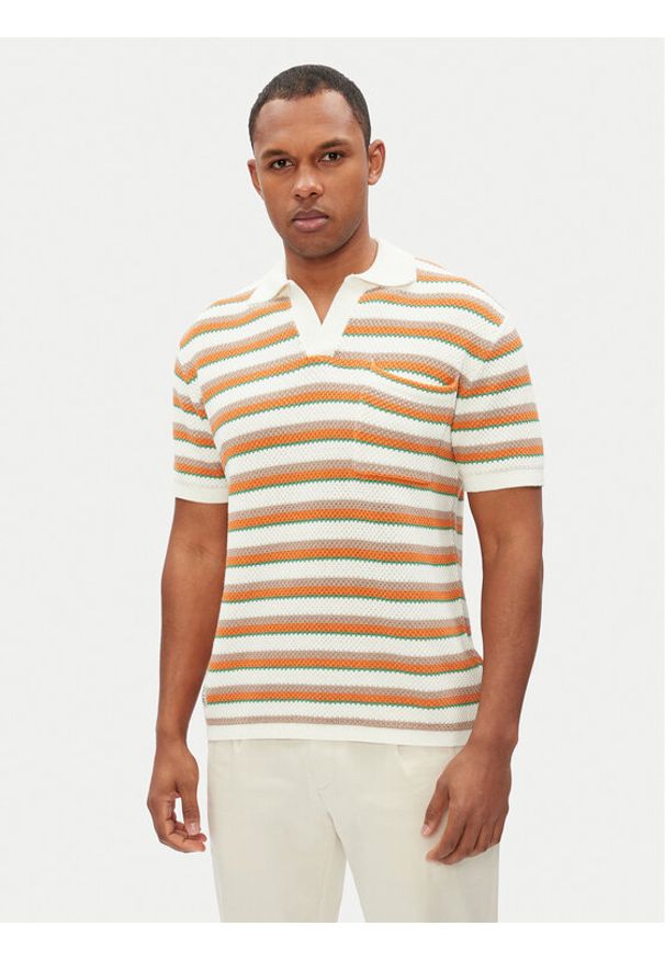 Pepe Jeans Polo PM702510 Beżowy Regular Fit. Typ kołnierza: polo. Kolor: beżowy. Materiał: bawełna