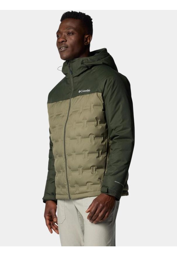 columbia - Kurtka Puchowa Męska Columbia Grand Trek III. Kolor: zielony. Materiał: puch. Sezon: zima. Sport: turystyka piesza