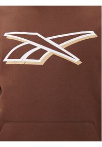 Reebok Bluza Vector 100202413 Brązowy Regular Fit. Kolor: brązowy. Materiał: bawełna #3