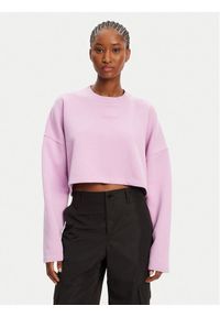 Hugo - HUGO Bluza Derissa_B 50545035 Różowy Relaxed Fit. Kolor: różowy. Materiał: bawełna