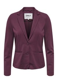 only - ONLY Marynarka Poptrash 15153144 Bordowy Regular Fit. Kolor: czerwony. Materiał: syntetyk #3
