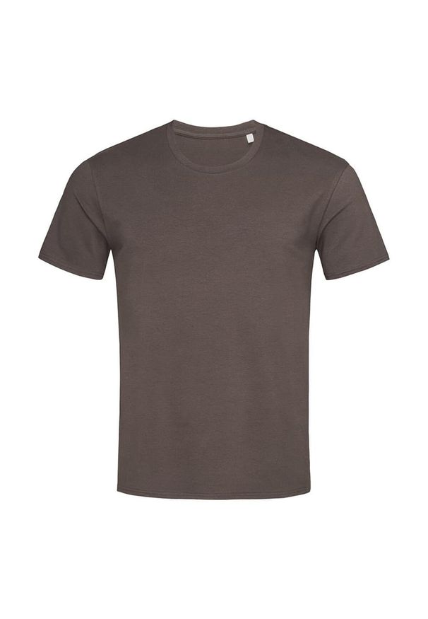 Stedman - Męska Koszulka Clive Crew Neck Relaxed Fit T-shirt. Kolor: brązowy. Sport: turystyka piesza