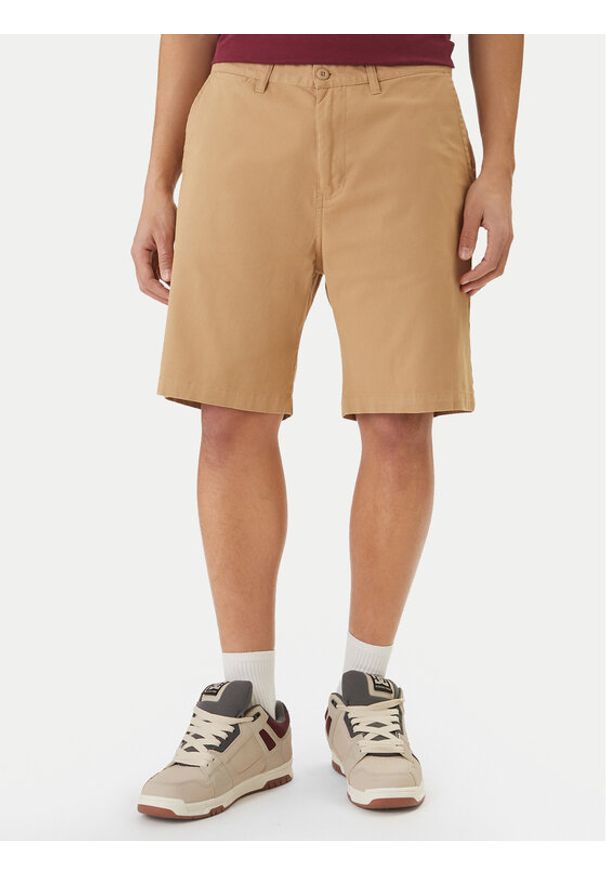 DC Shoes Szorty materiałowe Worker ADYWS03087 Beżowy Regular Fit. Kolor: beżowy. Materiał: bawełna