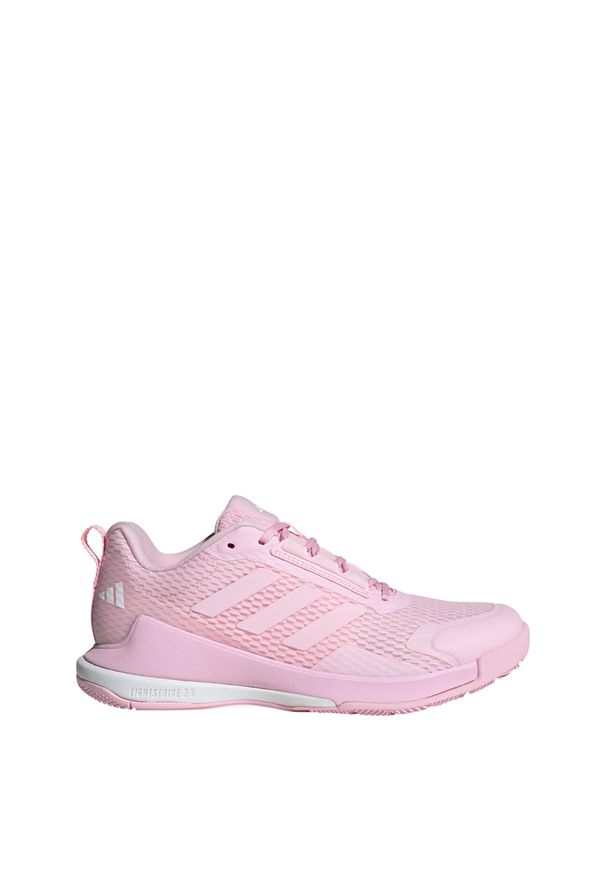 Adidas - Buty Novaflight 2 Indoor. Kolor: różowy. Materiał: materiał. Sport: siatkówka