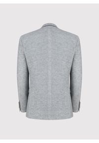 Pako Lorente - PAKO LORENTE - Szara marynarka melanż z dzianiny. Kolor: szary. Materiał: dzianina. Wzór: melanż. Sezon: jesień #6