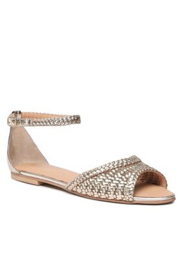 Sergio Bardi Sandały DELL-CHR-22-017-02SB Złoty. Kolor: złoty. Materiał: skóra