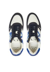 Armani Exchange Sneakersy XUX017 XCC68 U385 Granatowy. Kolor: niebieski. Materiał: skóra #6
