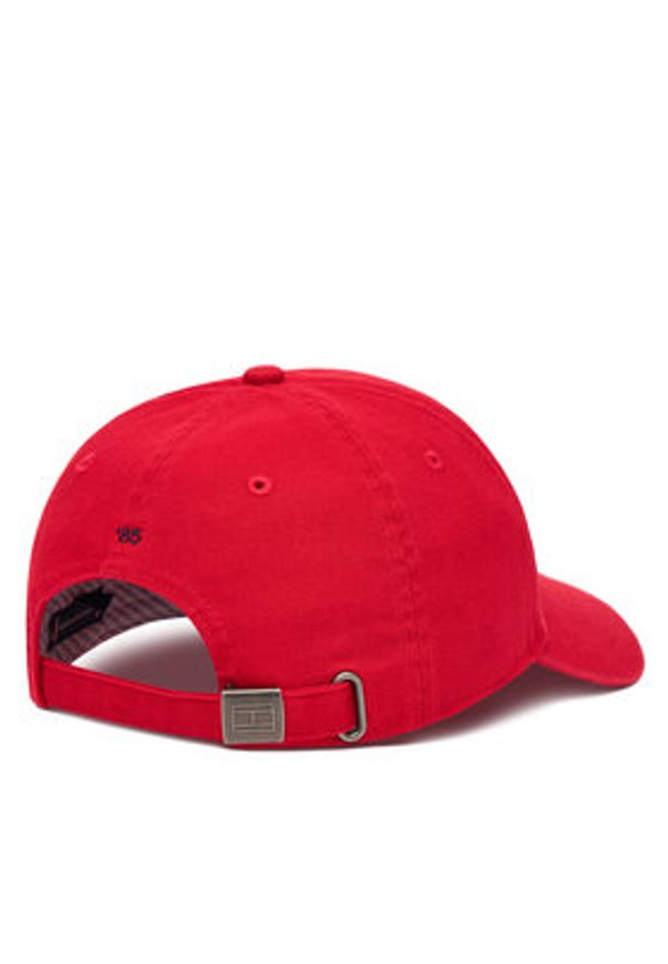 TOMMY HILFIGER - Tommy Hilfiger Czapka z daszkiem Flag Soft 6 Panel AM0AM13426 Czerwony. Kolor: czerwony. Materiał: materiał, bawełna