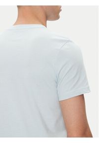 Kappa T-Shirt Logo Korpo Cafers 304J150 Błękitny Slim Fit. Kolor: niebieski. Materiał: bawełna