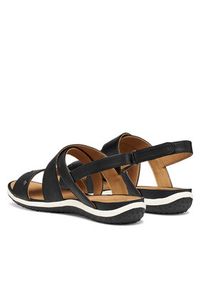 Geox Sandały D Sandal Vega D65R6B 000BC C9999 Czarny. Kolor: czarny. Materiał: skóra #5