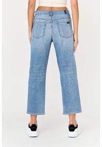 7 FOR ALL MANKIND Błękitne jeansy damskie THE MODERN STRAIGHT TRILIG, Rozmiar 30. Kolor: niebieski