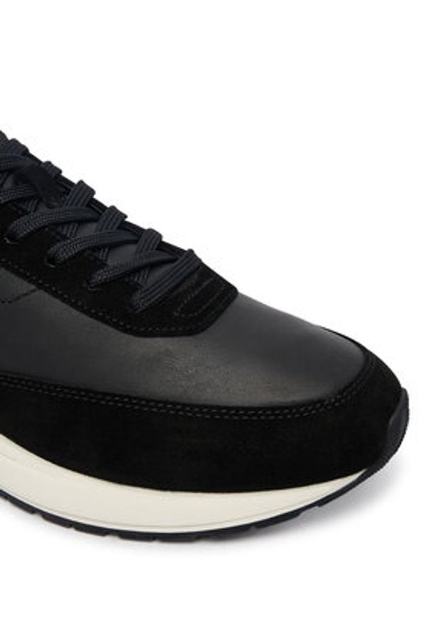 BOSS Sneakersy Vinston 50557837 Czarny. Kolor: czarny. Materiał: skóra