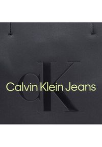 Calvin Klein Jeans Torebka Sculpted Mini Slim Tote26 Mono K60K611547 Czarny. Kolor: czarny. Materiał: skórzane #3