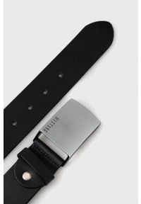 Mustang pasek skórzany męski kolor czarny. Kolor: czarny. Materiał: skóra #2