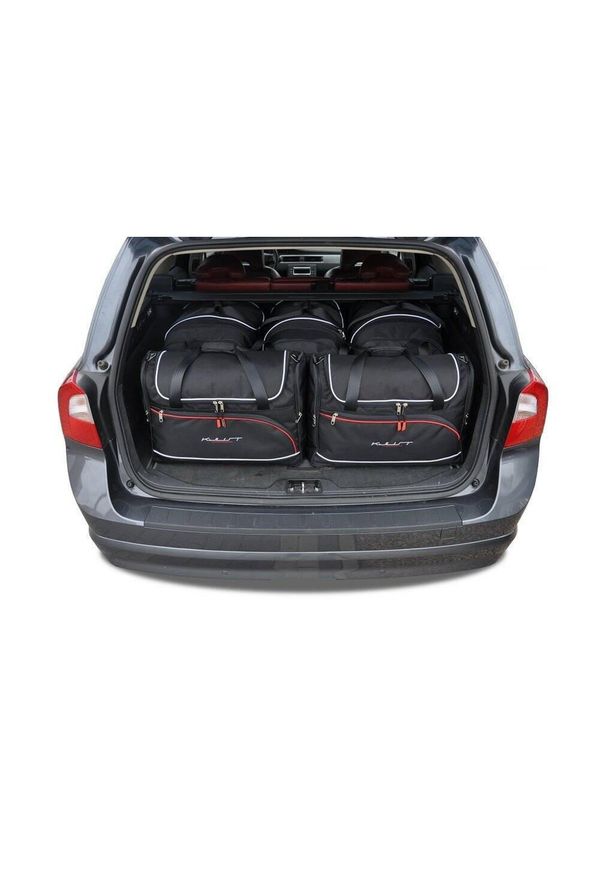 KJUST - Torby Do Bagażnika Volvo V70 2007-2016 5Szt Kjust. Kolor: czarny. Styl: sportowy
