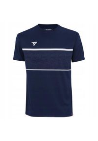 TECNIFIBRE - Koszulka T-shirt tenisowa dziecięca Tecnifibre Team Tech Tee. Kolor: niebieski. Sport: tenis #1