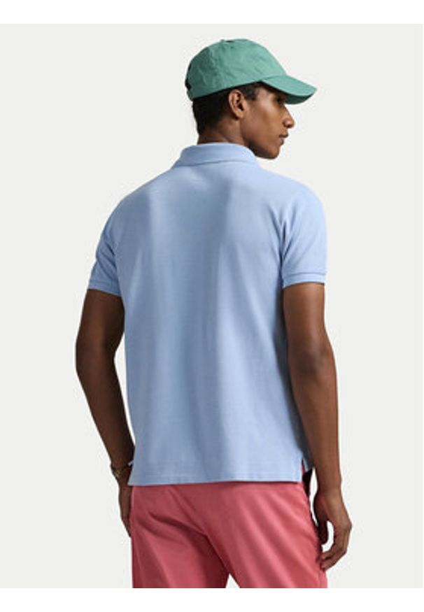 Polo Ralph Lauren Polo 710938137012 Błękitny Slim Fit. Typ kołnierza: polo. Kolor: niebieski. Materiał: bawełna
