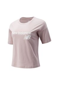 New Balance WT03805SCI. Materiał: jersey, bawełna. Wzór: napisy. Styl: klasyczny #1