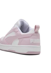 Puma - Sneakersy Rebound V6 Low PUMA White Rose Mauve Pink. Kolor: różowy, biały, wielokolorowy. Sport: turystyka piesza, koszykówka
