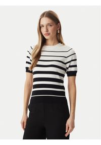 Morgan Sweter 261-MLOL Biały Regular Fit. Kolor: biały. Materiał: wiskoza #1