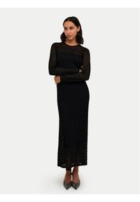 Karen by Simonsen Sukienka dzianinowa Naomi10104858 Granatowy Straight Fit. Kolor: niebieski. Materiał: syntetyk #1