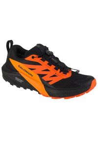 salomon - Buty do biegania męskie Salomon Sense Ride 5 Gtx. Kolor: czarny. Materiał: tkanina. Szerokość cholewki: normalna