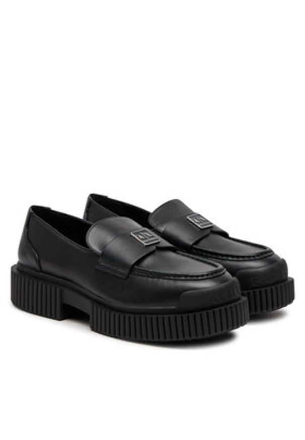 Armani Exchange Loafersy XDA006 XV874 00002 Czarny. Kolor: czarny. Materiał: skóra