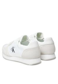 Calvin Klein Jeans Sneakersy Retro Runner Sock Lace Up Ny-Su YM0YM01326 Biały. Kolor: biały. Materiał: materiał #2