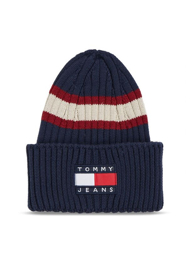 Tommy Jeans Czapka Tjm Heritage Archive Beanie AM0AM11689 Niebieski. Kolor: niebieski. Materiał: bawełna