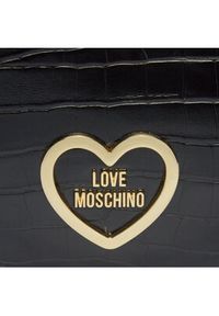 Love Moschino - LOVE MOSCHINO Torebka JC4177PP0HKC0000 Czarny. Kolor: czarny. Materiał: skórzane