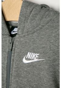 Nike Kids - Bluza dziecięca 122-170 cm. Okazja: na co dzień. Typ kołnierza: kaptur. Kolor: szary. Materiał: dzianina. Styl: casual #2
