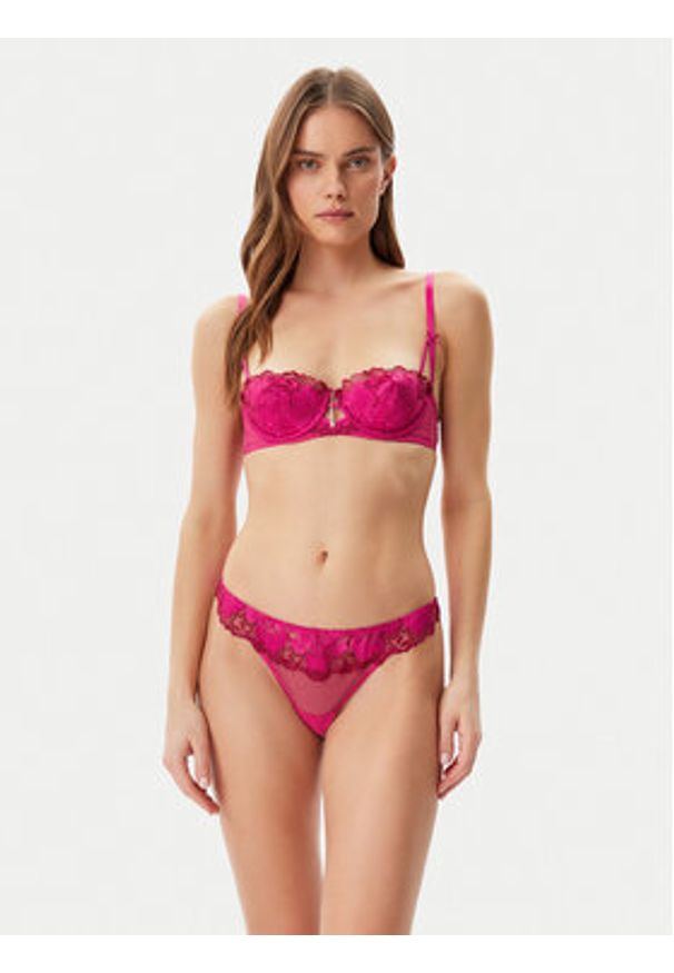 Guess Biustonosz z fiszbiną O5GC10 KCQ80 Czerwony. Kolor: czerwony. Materiał: syntetyk