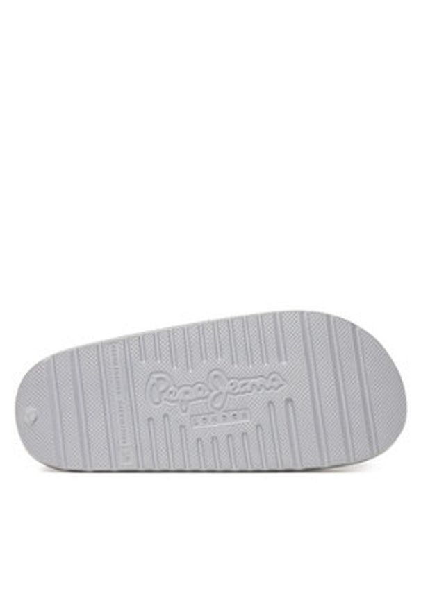 Pepe Jeans Klapki Beach Slidemet PLS70165 Srebrny. Kolor: srebrny