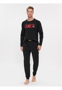 BOSS - Boss Piżama LNY 50514892 Czarny Regular Fit. Kolor: czarny. Materiał: bawełna
