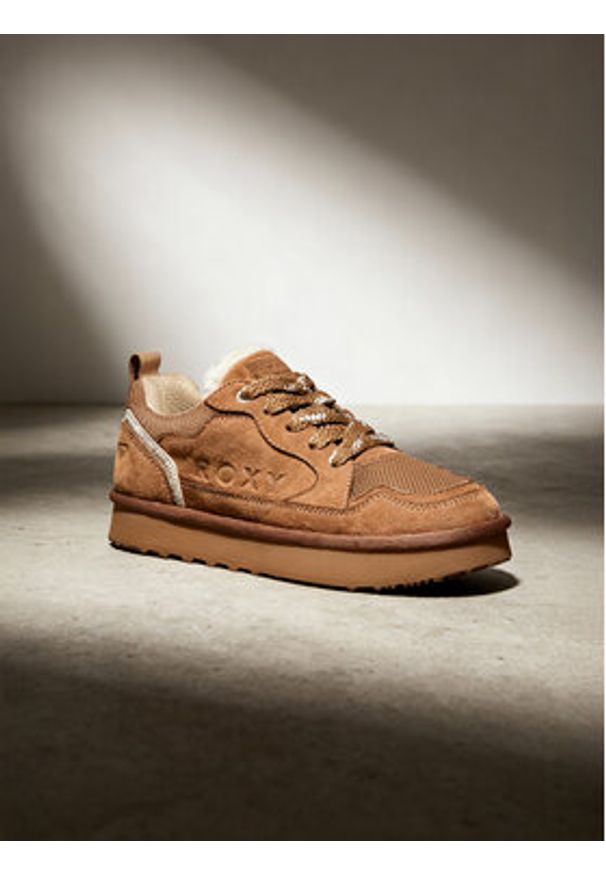 Roxy Sneakersy CEO-V12-1116 Beżowy. Kolor: beżowy. Materiał: materiał