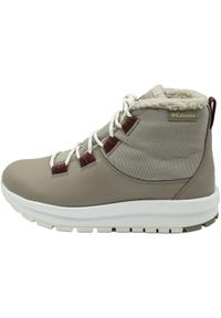 columbia - Buty Columbia Moritza, Kobiety. Kolor: beżowy. Materiał: skóra, materiał. Styl: sportowy