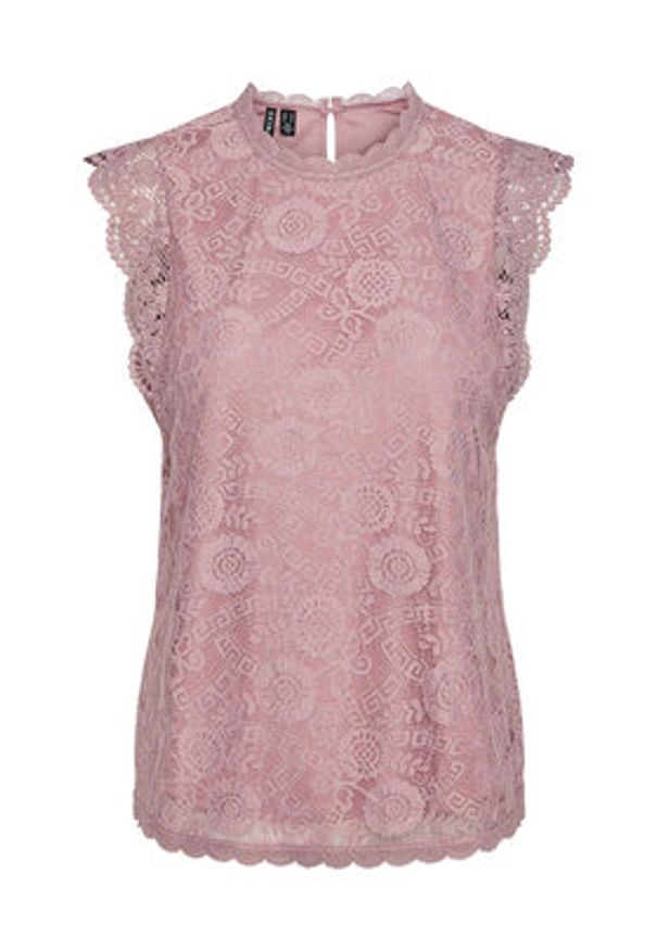 Pieces Bluzka 17120454 Różowy Regular Fit. Kolor: różowy. Materiał: syntetyk