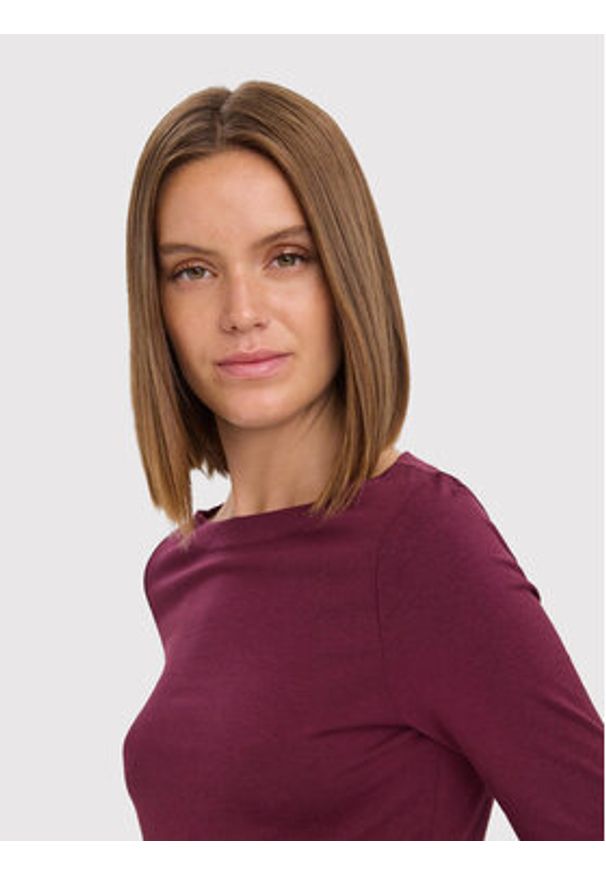 Vero Moda Bluzka Panda 10274133 Bordowy Regular Fit. Kolor: czerwony. Materiał: bawełna