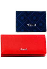 4U CAVALDI - Portfel damski 4U Cavaldi GD27-SFK czerwony. Kolor: czerwony. Materiał: skóra ekologiczna