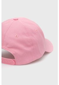 TOMMY HILFIGER - Tommy Hilfiger czapka bawełniana dziecięca kolor różowy gładka. Kolor: różowy. Materiał: bawełna. Wzór: gładki #3