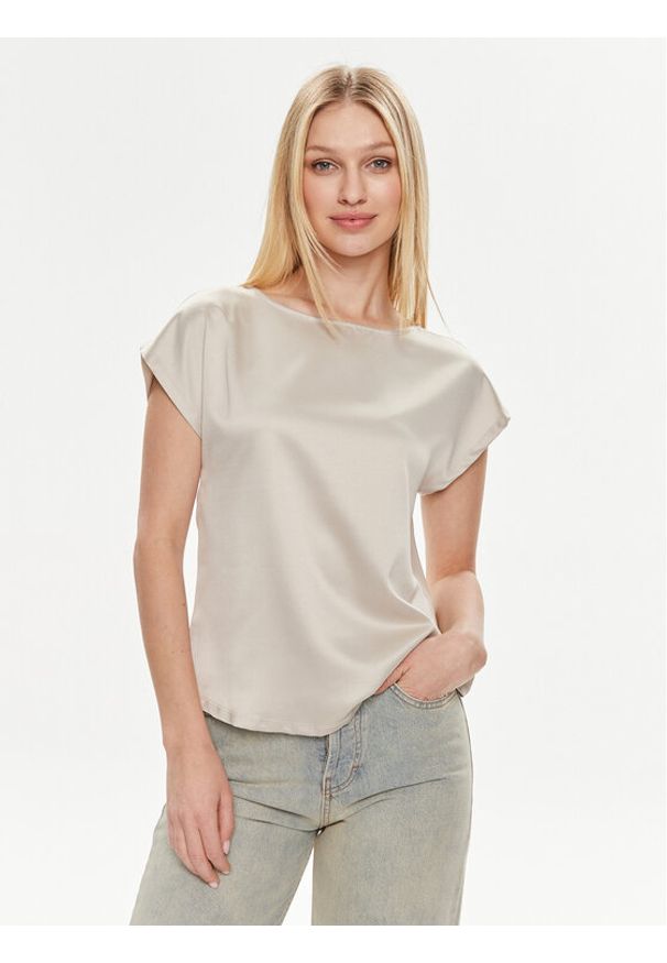 Vero Moda Bluzka Merle 10305151 Écru Regular Fit. Materiał: syntetyk