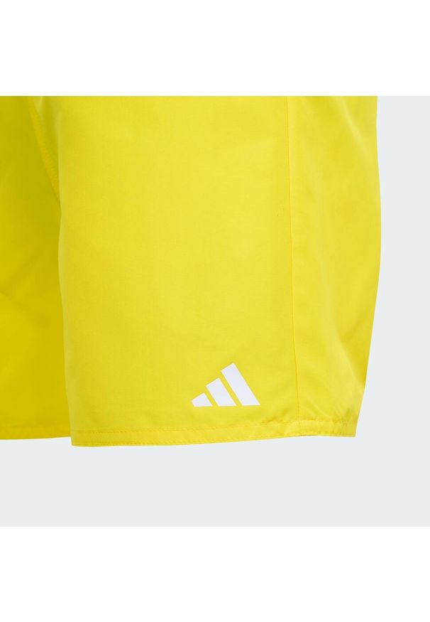 Adidas - Szorty Swim Kids. Kolor: żółty, biały, wielokolorowy. Materiał: materiał