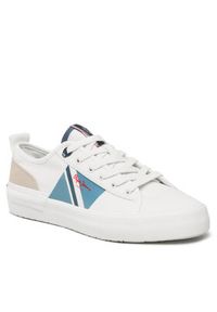 Pepe Jeans Sneakersy Allen Flag Color PMS30903 Biały. Kolor: biały. Materiał: materiał #4