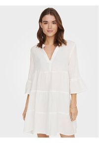only - ONLY Sukienka letnia Thyra 15267999 Biały Regular Fit. Kolor: biały. Materiał: bawełna. Sezon: lato #7