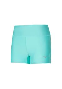 Mizuno Impulse Core krótkie rajstopy damskie. Kolor: niebieski. Długość: krótkie. Sport: bieganie