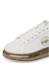 Karl Lagerfeld - KARL LAGERFELD Sneakersy KL52630N Biały. Kolor: biały. Materiał: skóra