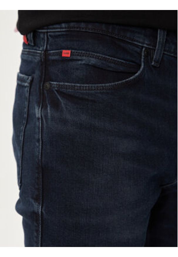 Hugo Jeansy 50522152 Granatowy Slim Fit. Kolor: niebieski
