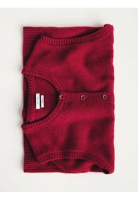 Reserved - Wełniana kamizelka - burgundowy. Kolor: czerwony. Materiał: wełna #1