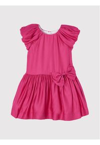 Mayoral Sukienka elegancka 3922 Różowy Regular Fit. Kolor: różowy. Materiał: wiskoza. Styl: elegancki #1